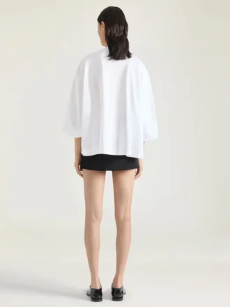 アーカイブプリントを施したコットン製コクーンTシャツ