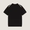 グログランディテールをあしらったコットンニットTシャツ グログランディテールをあしらったコットンニットTシャツ
