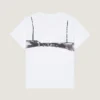 カットアウェイ・ブラプリント入りコットンTシャツ