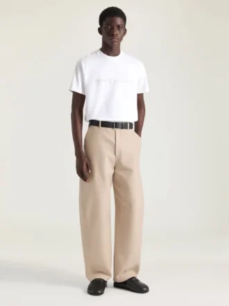 コットンとシルクのTシャツ（Givenchy Parisジャカード柄）