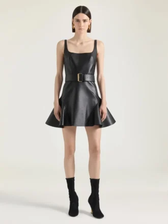 光沢のあるレザー製Voyou ラージベルト