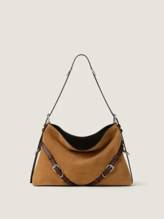 スエードとレザー製 ミディアム Voyou Bag